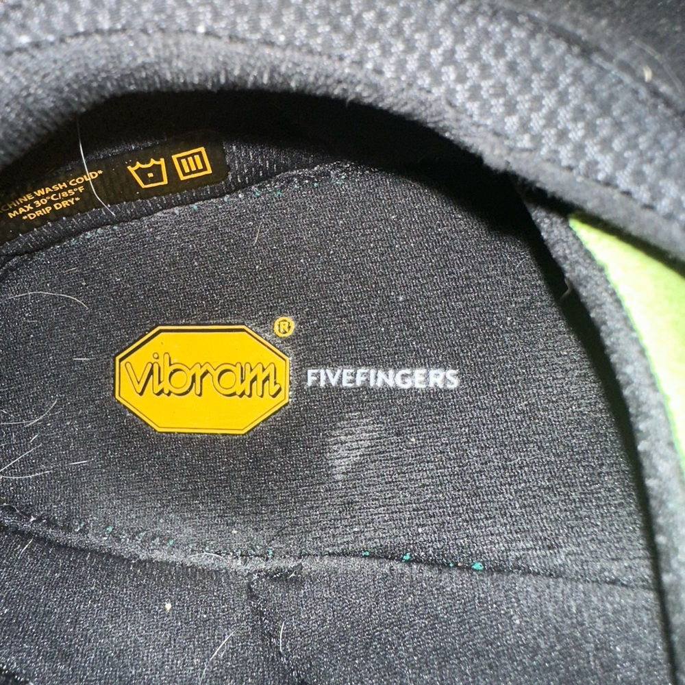 Vibram FiveFingers Black and Green Footwear